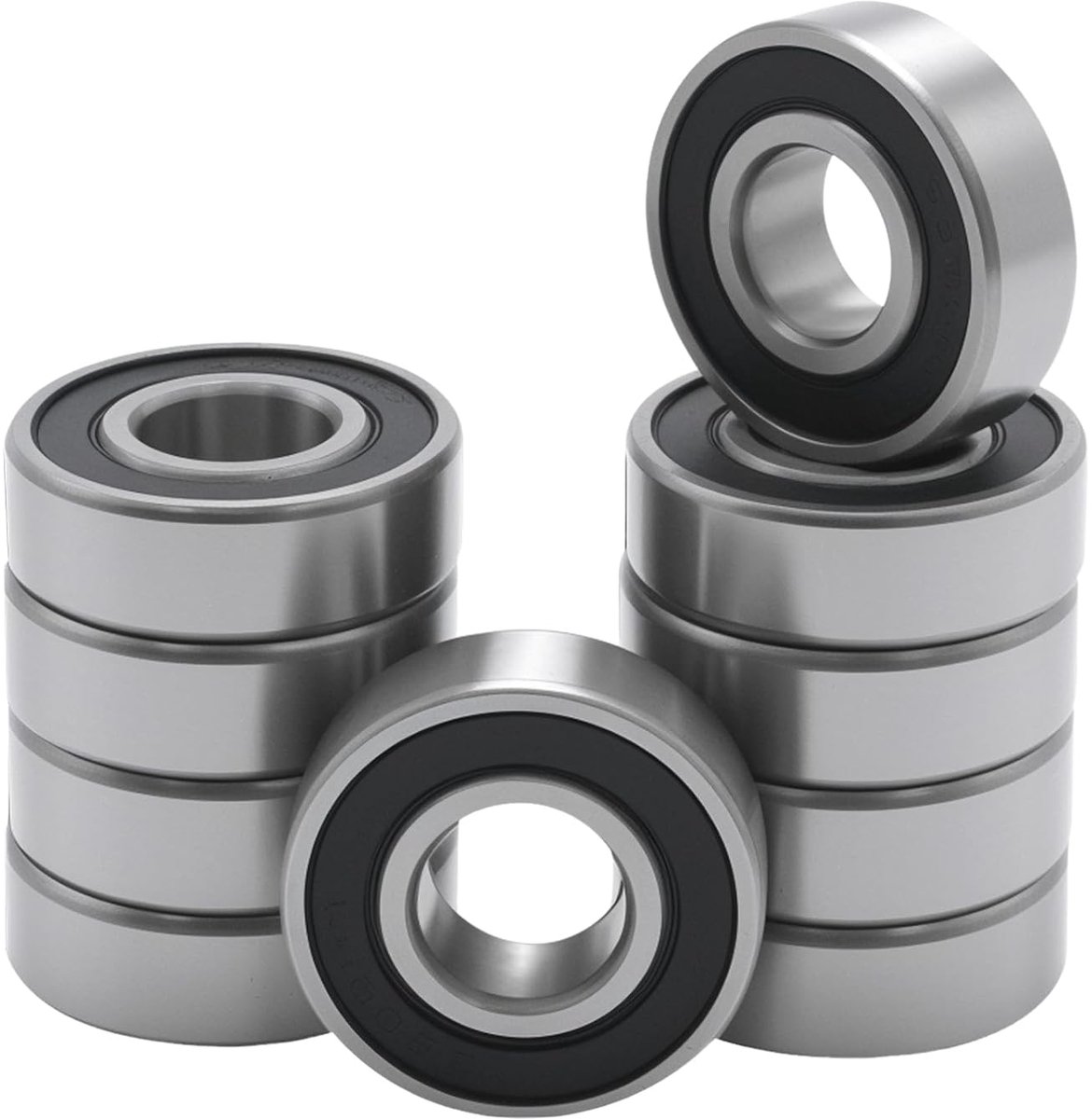 6202 2RS Ball Bearing Set of 10 Double Sealed Bearings, Suitable for Electric Motors, 3D Printers and Various - ShopVlot