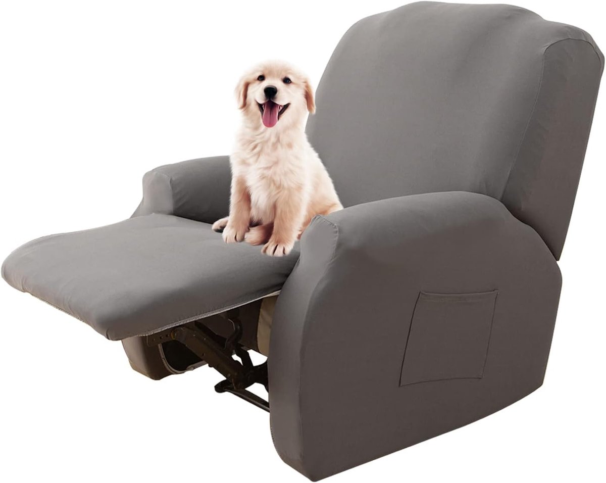 Lydevo Electric Recliner Chair Cover Universal for 1 Seater with Pocket Elastic Washable Removable Relaxation Chair - ShopVlot