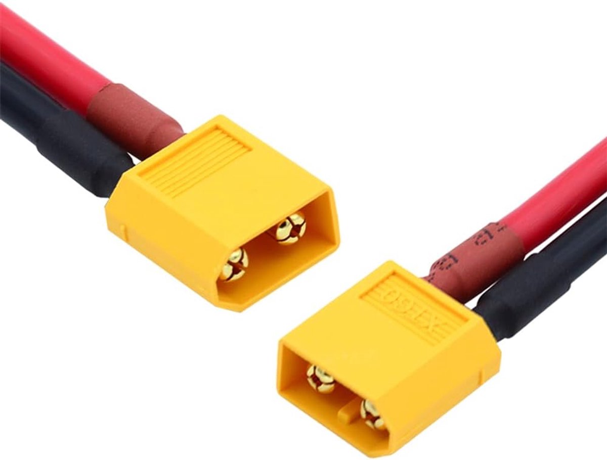 XT60 Male to Male 12AWG Extension Cable Connector for RC Battery Portable Power Station Solar Panel - ShopVlot