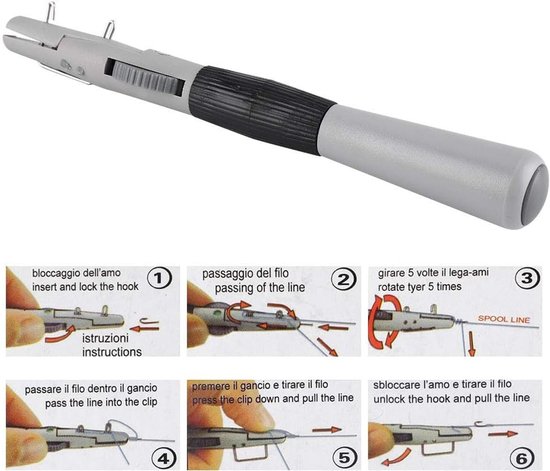 Vishaak Knoopset met Enkele en Dubbele Haak, Snelle Knoop Gereedschappen voor Handmatig Vissen, Ideaal voor Hengelsport en Knooptechnieken — afbeelding 2
