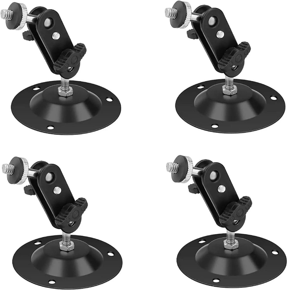Camerahouder 4-pack Binnen Buiten - Zwart - 360 graden verstelbaar - Ideaal voor wildlife camera's - ShopVlot