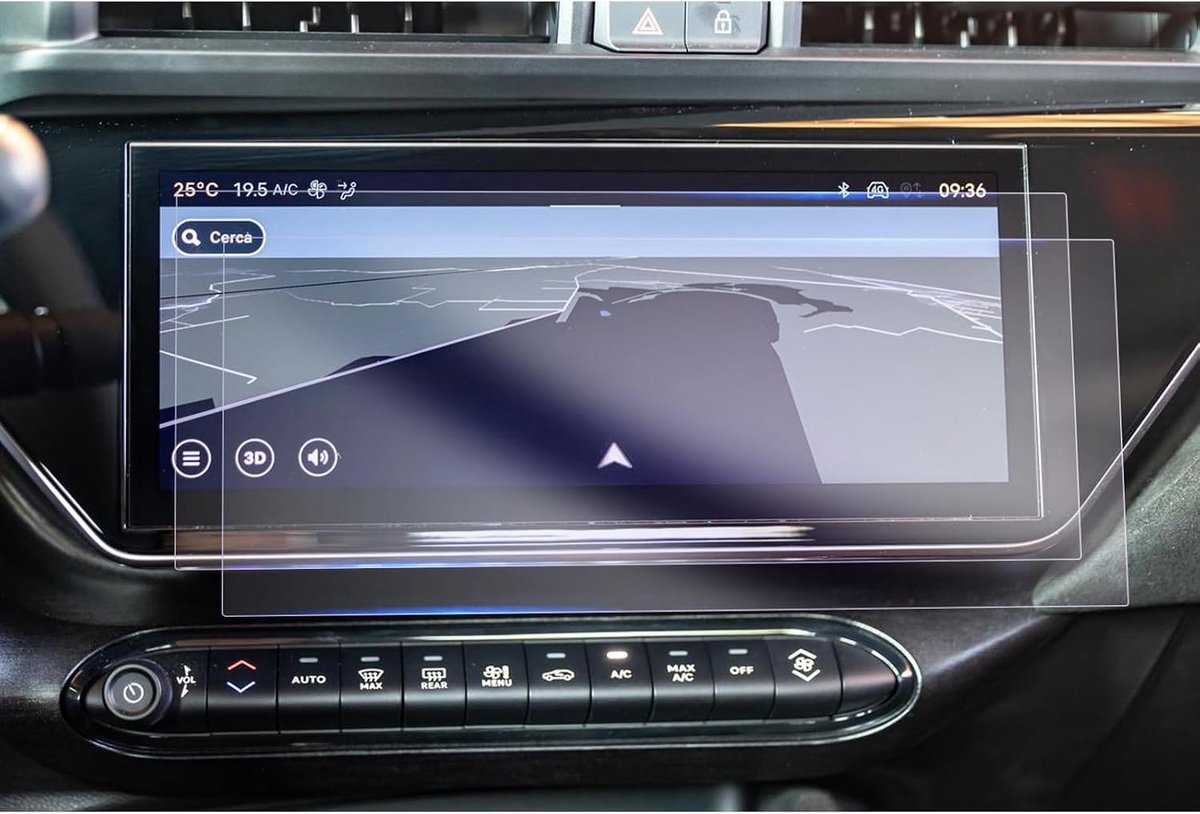 Navigatiefilm 10.25 Inch - Glas Screen Protector - 9H Krasbestendig - Beschermt touchscreen Alfa Romeo Junior - ShopVlot