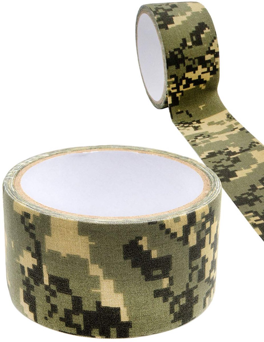 Camouflage Tape 5 Metres - Jungle Camouflage - Waterdicht - Perfect voor natuurfotografie - ShopVlot