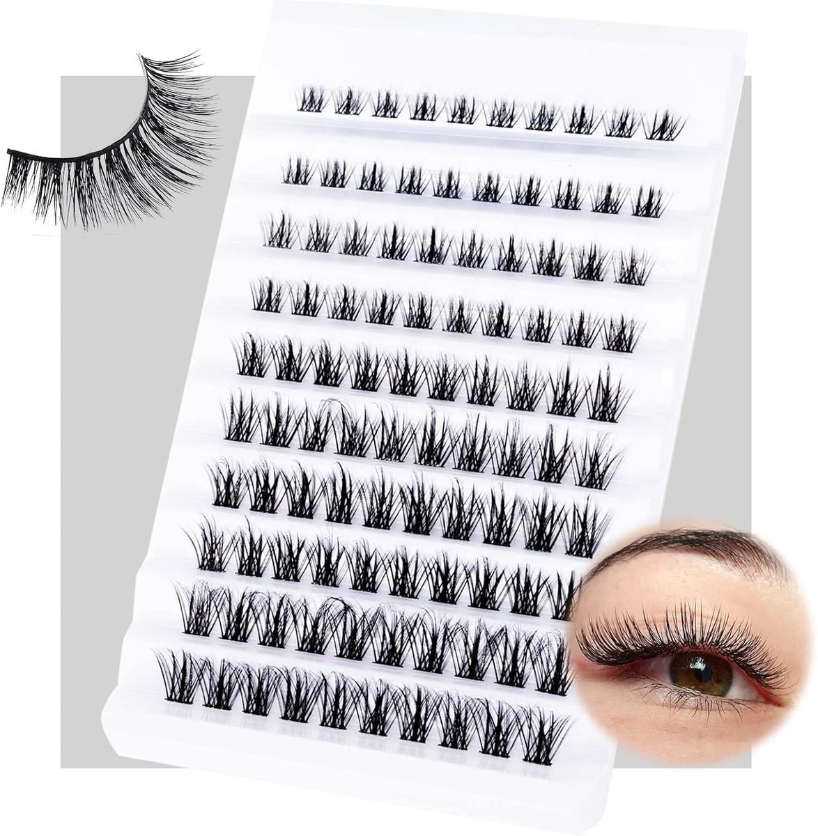 Wimpers individuele cluster - DIY wimperextensions - volume wimpers - eenvoudig zelf aanbrengen - ShopVlot