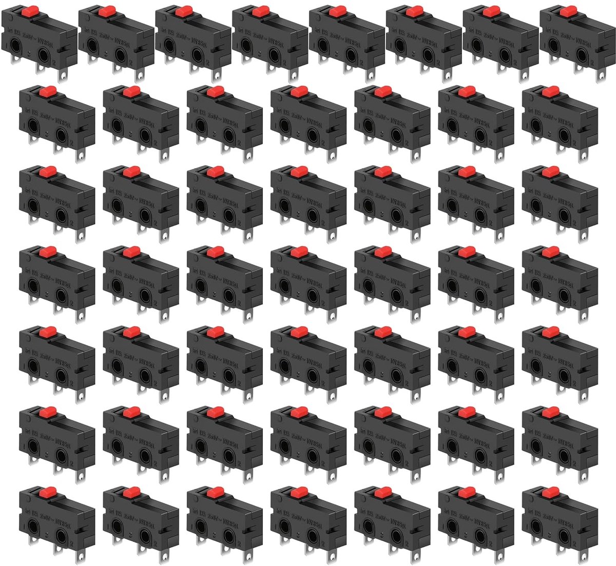 Mini-micro-eindschakelaars 50 stuks - compacte uitvoering - hoge precisie - ideaal voor hobbyprojecten - ShopVlot