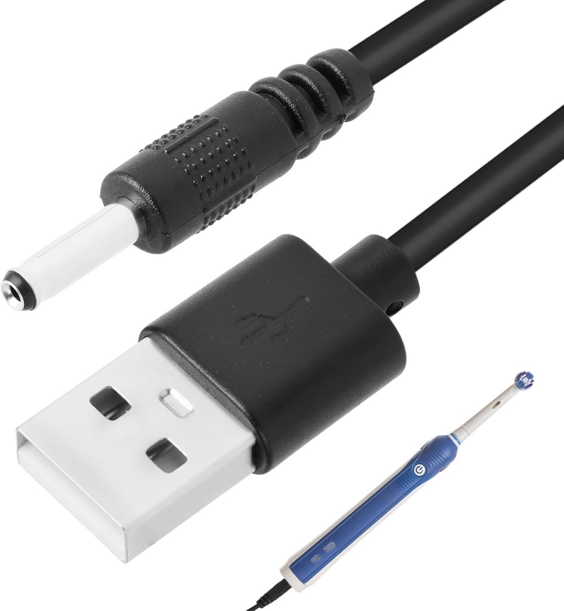 USB Oplaadkabel 1m - 3.5mm DC - Universele Compatibiliteit - Handige Oplossing voor Elektrische Tandenborstels - ShopVlot