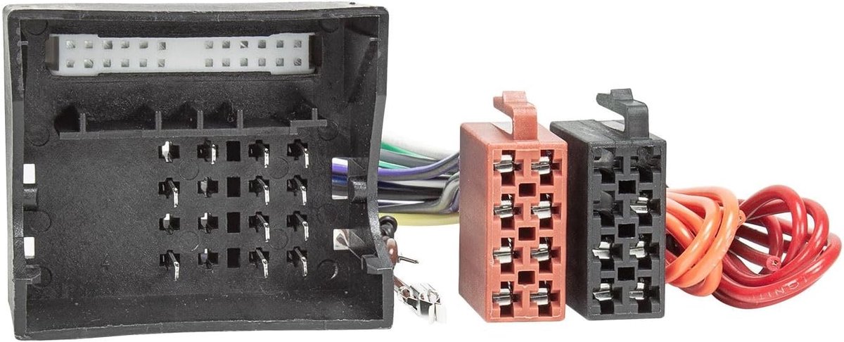 Radio adapter kabel voor Mercedes - Quadlock naar 16pol iso - Eenvoudige aansluiting - Geschikt voor OEM radio's - ShopVlot