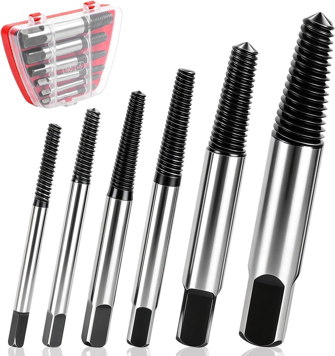 Schroevendraaierset 5 stuks - professionele linksdraaier - inclusief schroefijzer - ideaal voor schroefverwijdering - ShopVlot