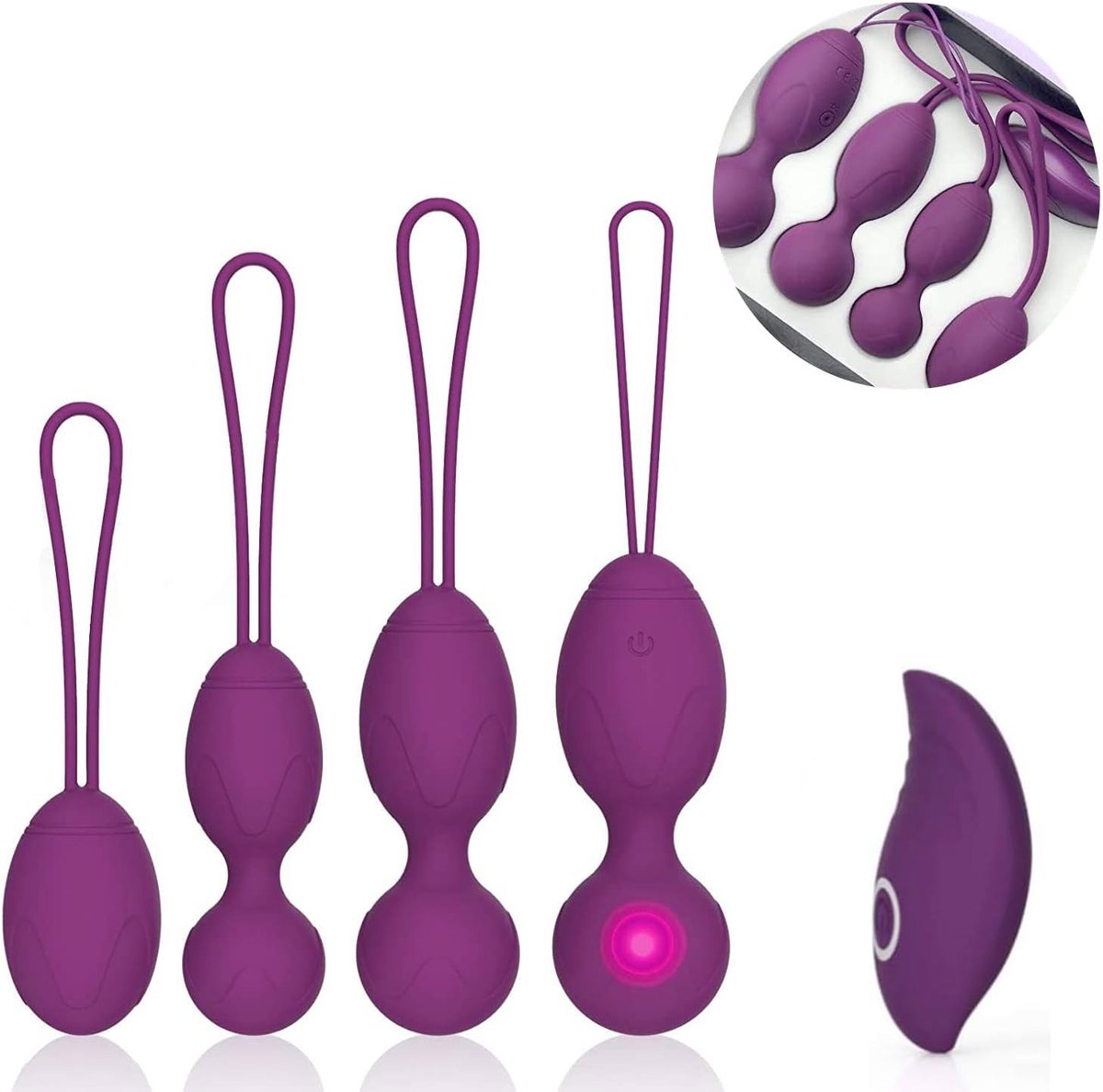 Pelvic Floor Balls - Training set - Medische siliconen - Verbeter blaascontrole - ShopVlot