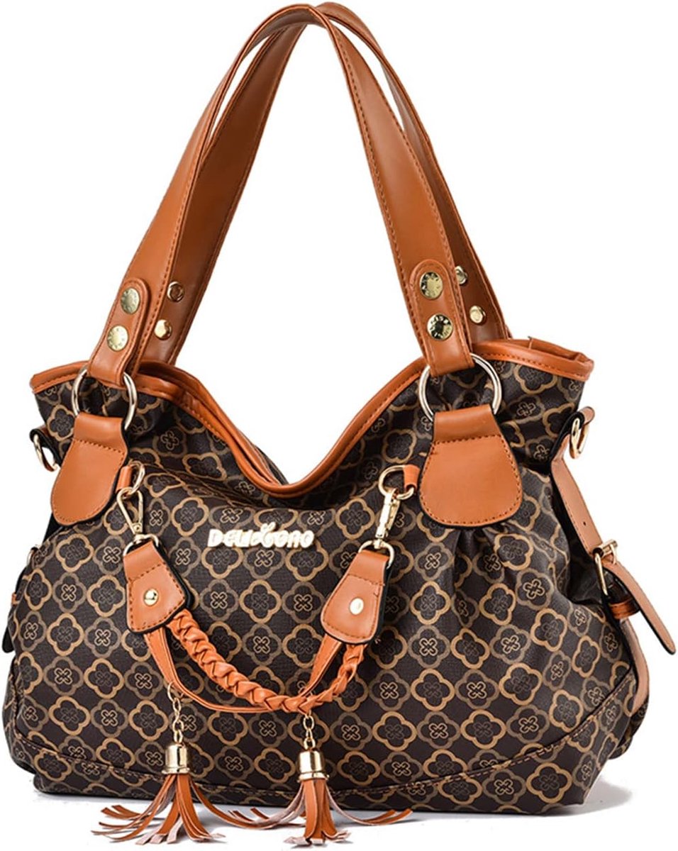 Handtas dames retro schoudertas - zacht PU-leer - grote hobo tas - ideaal voor dagelijks gebruik - ShopVlot