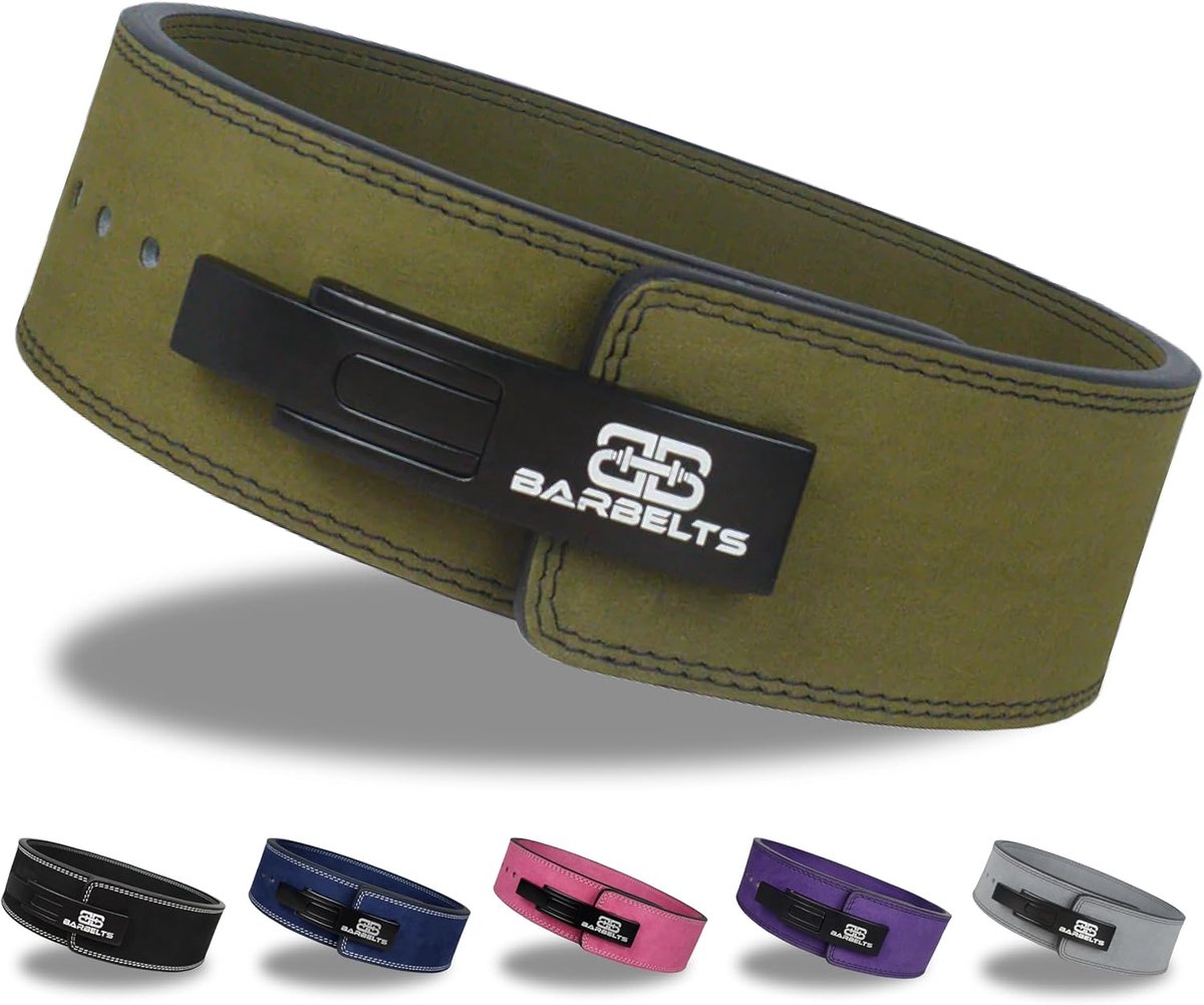 Lever belt 10mm Green - Powerlift belt - ShopVlot