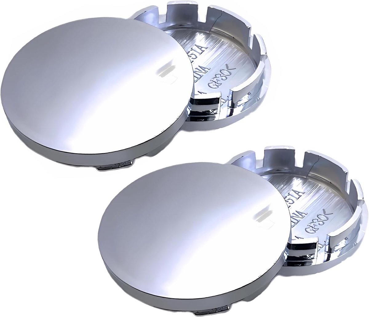 4pcs Universal Stainless Steel Hub Caps OD 56mm ID 53mm for Rims, Silver, Car Accessories (Pack of 4) - ShopVlot