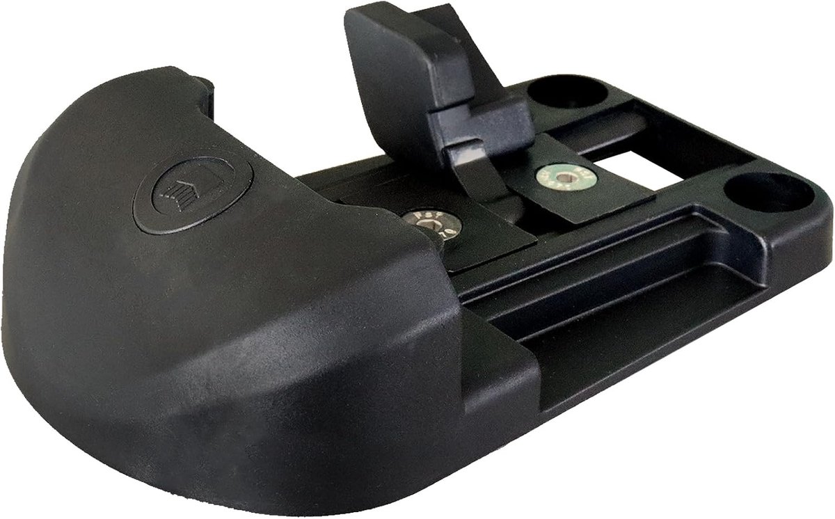 Wippoortklomp – zwart composiet – dikte verstelbaar 18 tot 80 mm – hoogte 50 mm – stopper draaimechanisme voor - ShopVlot