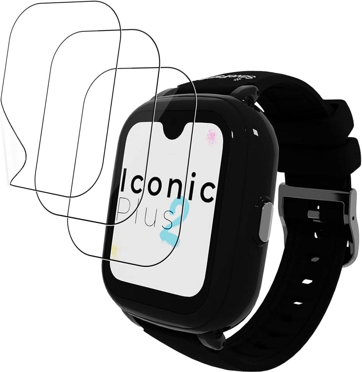 MEMELOKA Beschermfolie voor SaveFamily Iconic Plus 2 4G, [3 stuks] HD anti-kras flexibele zachte TPU-folie met - ShopVlot