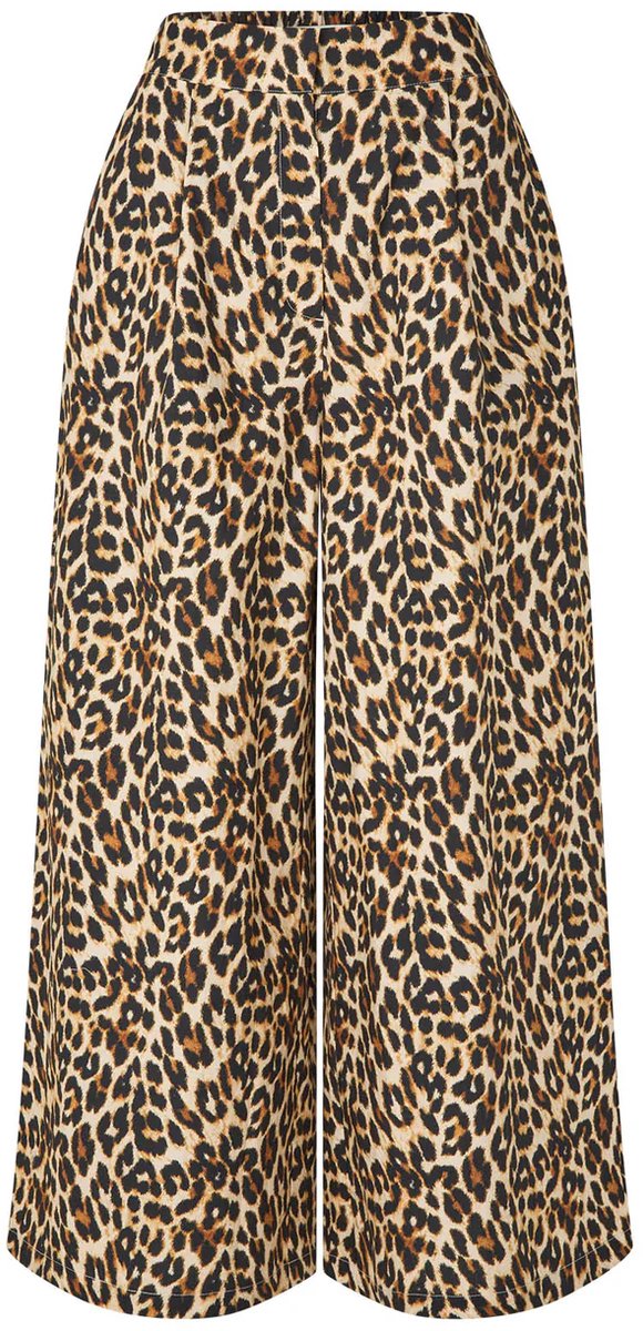 Lollys Laundry Mira - Broek - Luipaard - Bruin - S