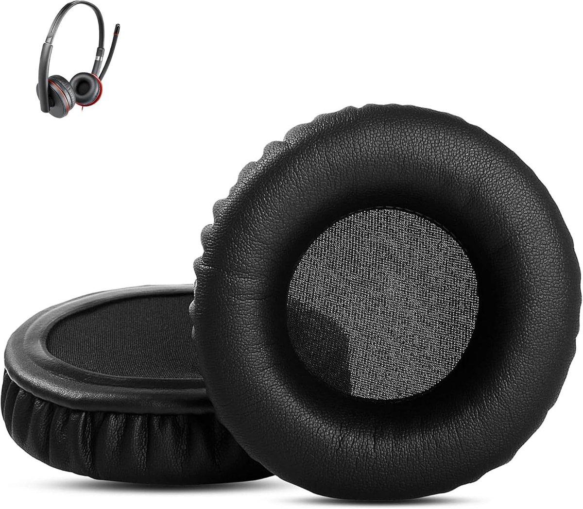 Replacement Ear Pads Compatible with Plantronics HW111N/HW251N/HW261NC/HW510/HW520, H251N/H261N/H351N/H361N, Cushions - ShopVlot