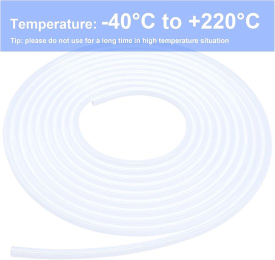 15mm ID x 19mm OD Silicone Tube 2.5m, Clear Flexible Food Safe Hose Air Water Pipe for Pumpkin Transfer, Aquarium - ShopVlot — afbeelding 3