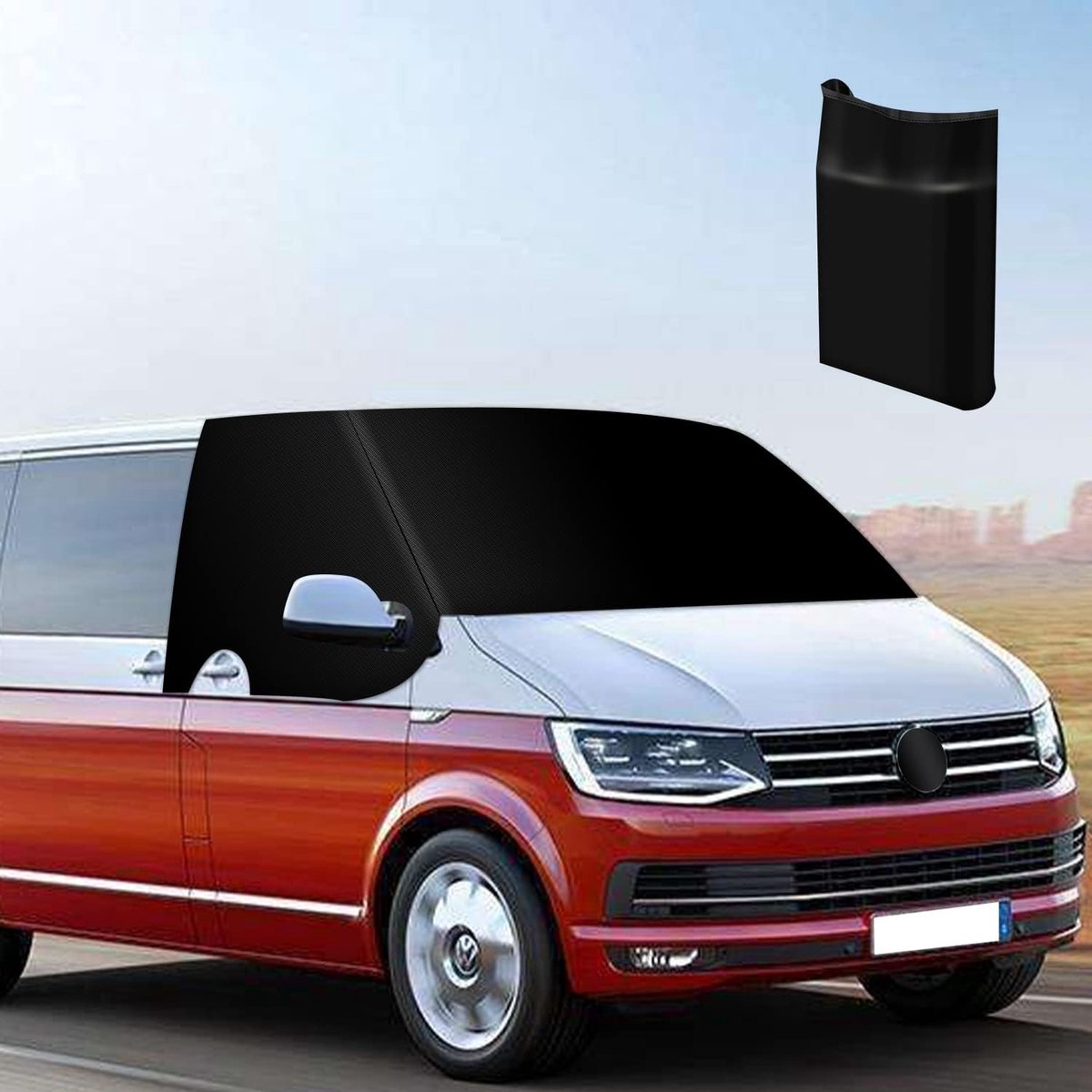 Windscreen Thermal Mats for T6, 600D Oxford, Waterproof Blackout Windscreen Cover, Frost Protection, Weatherproof - ShopVlot
