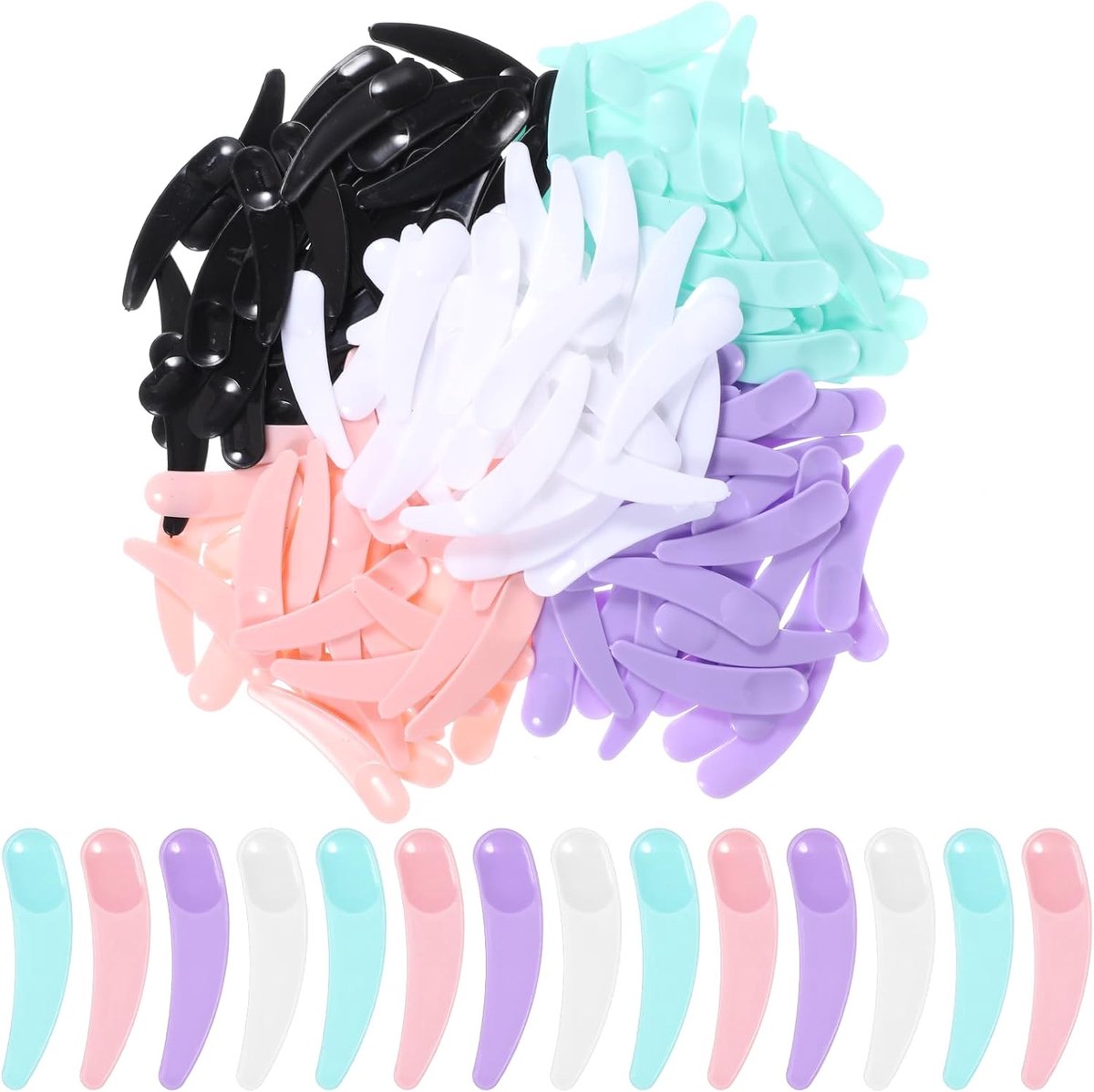 200PCS Mini Makeup Spatula, Disposable Cosmetic Spatula Mini Skin Care Spatulas for Cosmetic Mixing and Skin Care - ShopVlot