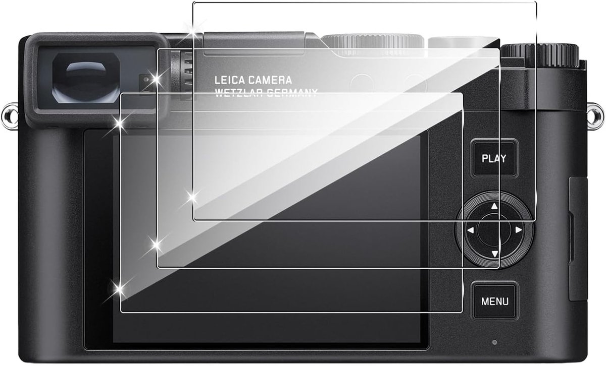 Holilo Tempered Glass Protective Film, Screen Protector for Leica D-Lux 8, Accessories, Scratch-Resistant - ShopVlot
