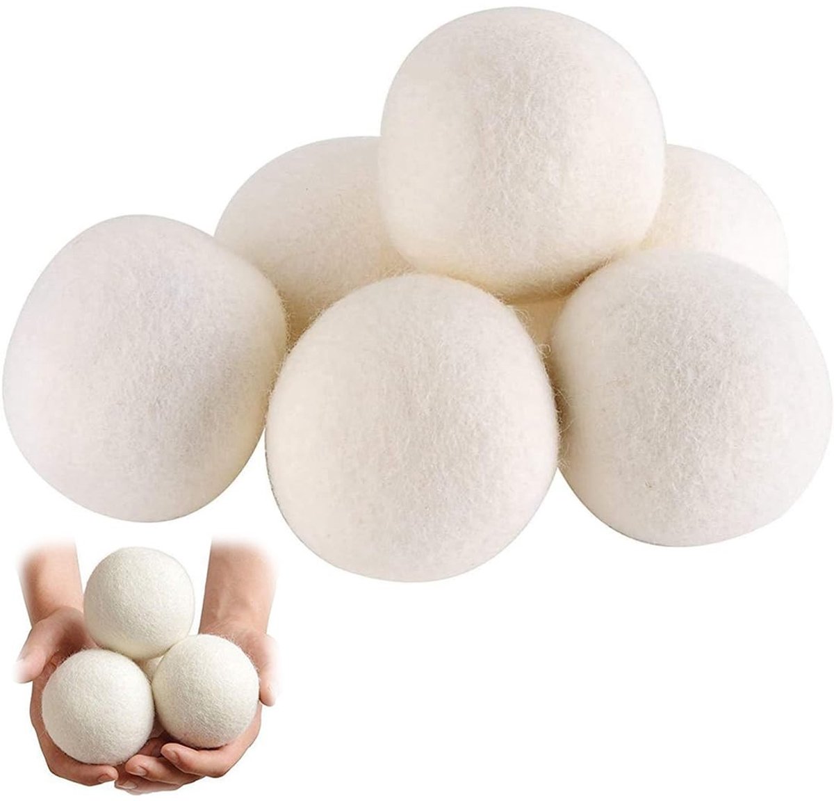 Solidchoice - XL Droogballen van Natuurlijke Wol voor Droogtrommel