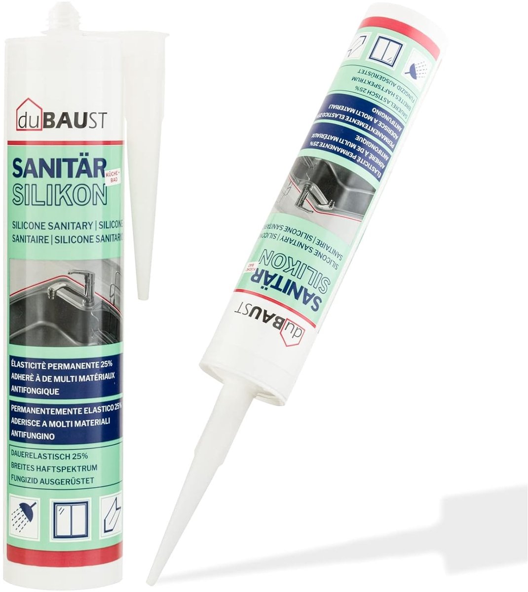 SAS24 Sanitary Silicone Elastic Durable Mildew Resistant Bathroom Kitchen Shower Wet Rooms Pattern 310ml (Manhattan) - ShopVlot