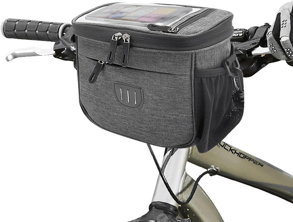 Fiets Frametas - Stuurtas Bovenbuistas - Fietsen Opbergen - Waterdicht Slijtvast - Grote Capaciteit - Zwart