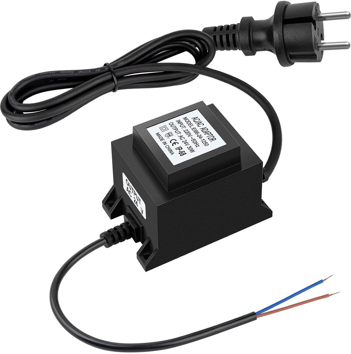 LED Transformer 24V AC 30W IP68 Waterproof Outdoor Power Supply for LED Lighting and Pond Pumps - ShopVlot