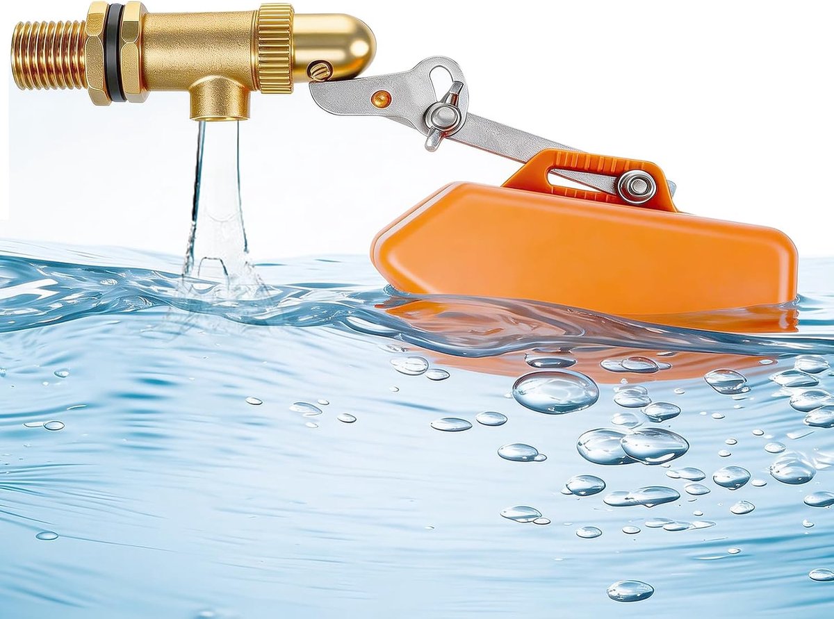 1/2 inch vlotterventiel van messing, 1/2 inch ventiel met vlotter met verstelbare arm, automatische vulvoer, voor - ShopVlot