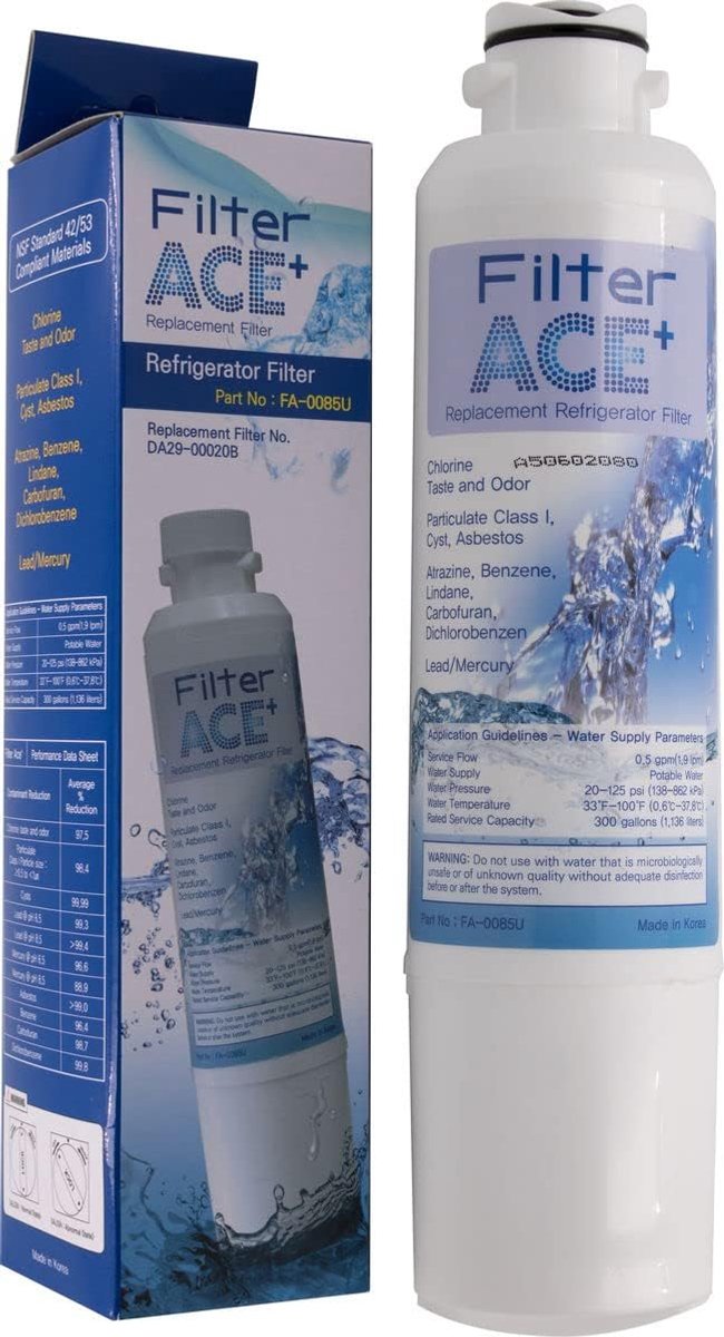 ACE+ FA-0085U - Water filter compatible with Samsung DA29-00020B, HAF-CIN/EXP, HAF-CIN, HAFCIN, DA97-08006A-B - ShopVlot