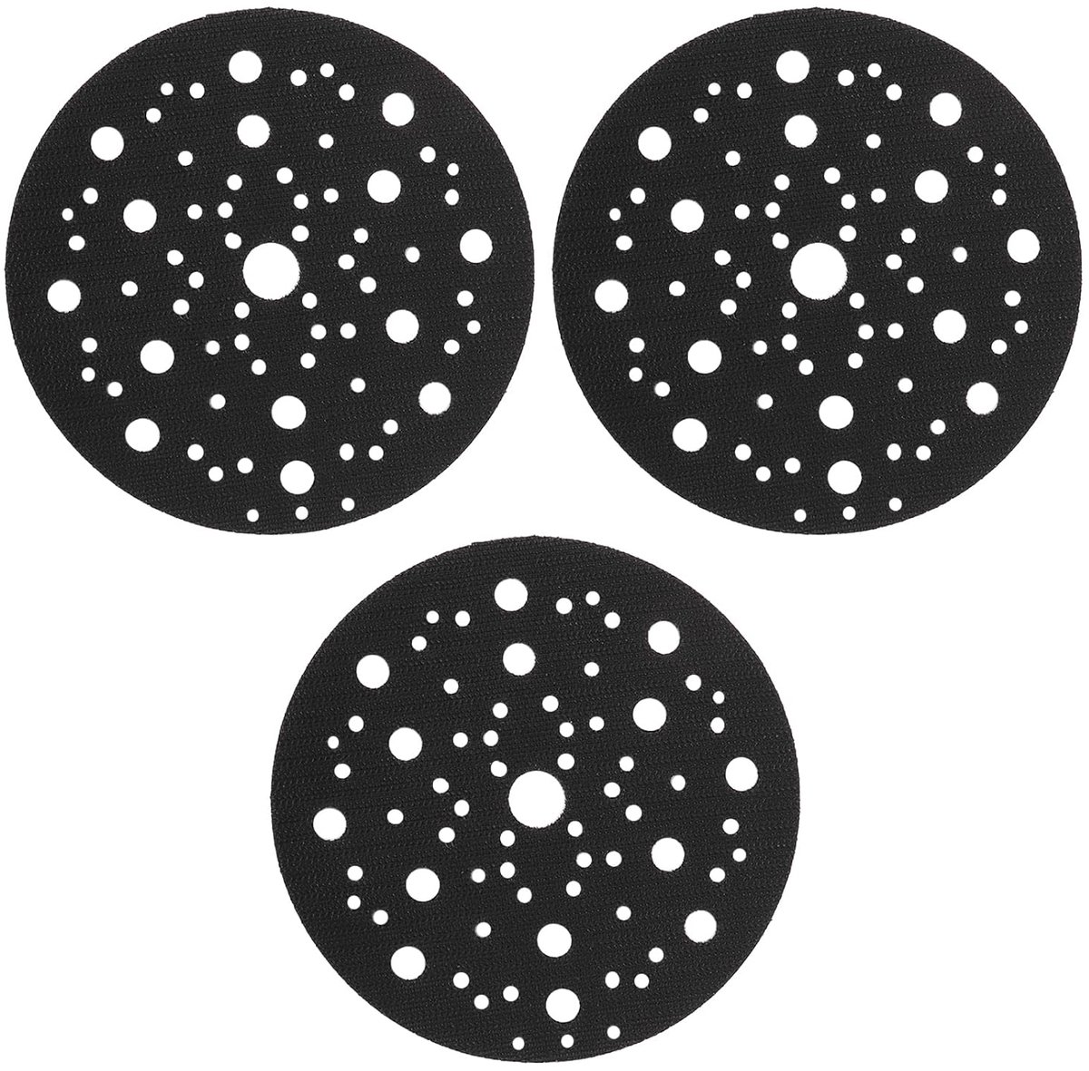 Sandpaper Diameter 150 mm Tape 70 Holes 3 Pieces Sandpaper Set Compatible with MIRKA 8295612111 Protective Pad for - ShopVlot