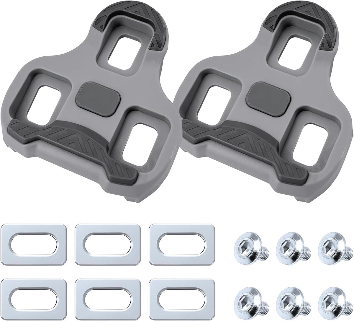 Look Keo Grip Fiets Cleats - zelfborgend voor klikpedalen - racefiets - 4 - 5° anti-slip (2 stuks)