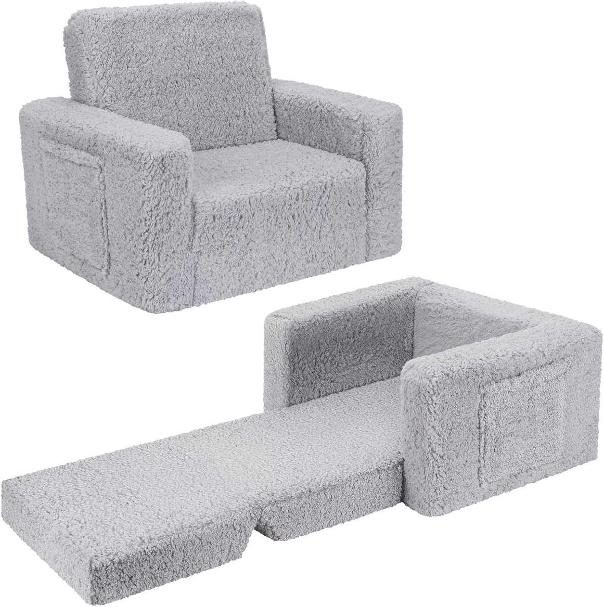 SLIGUY Toddler Bench, Toddler Bench, Toddler Chair, Children's Bench, Children's Sofa, Convertible Sofa to Lounger - ShopVlot
