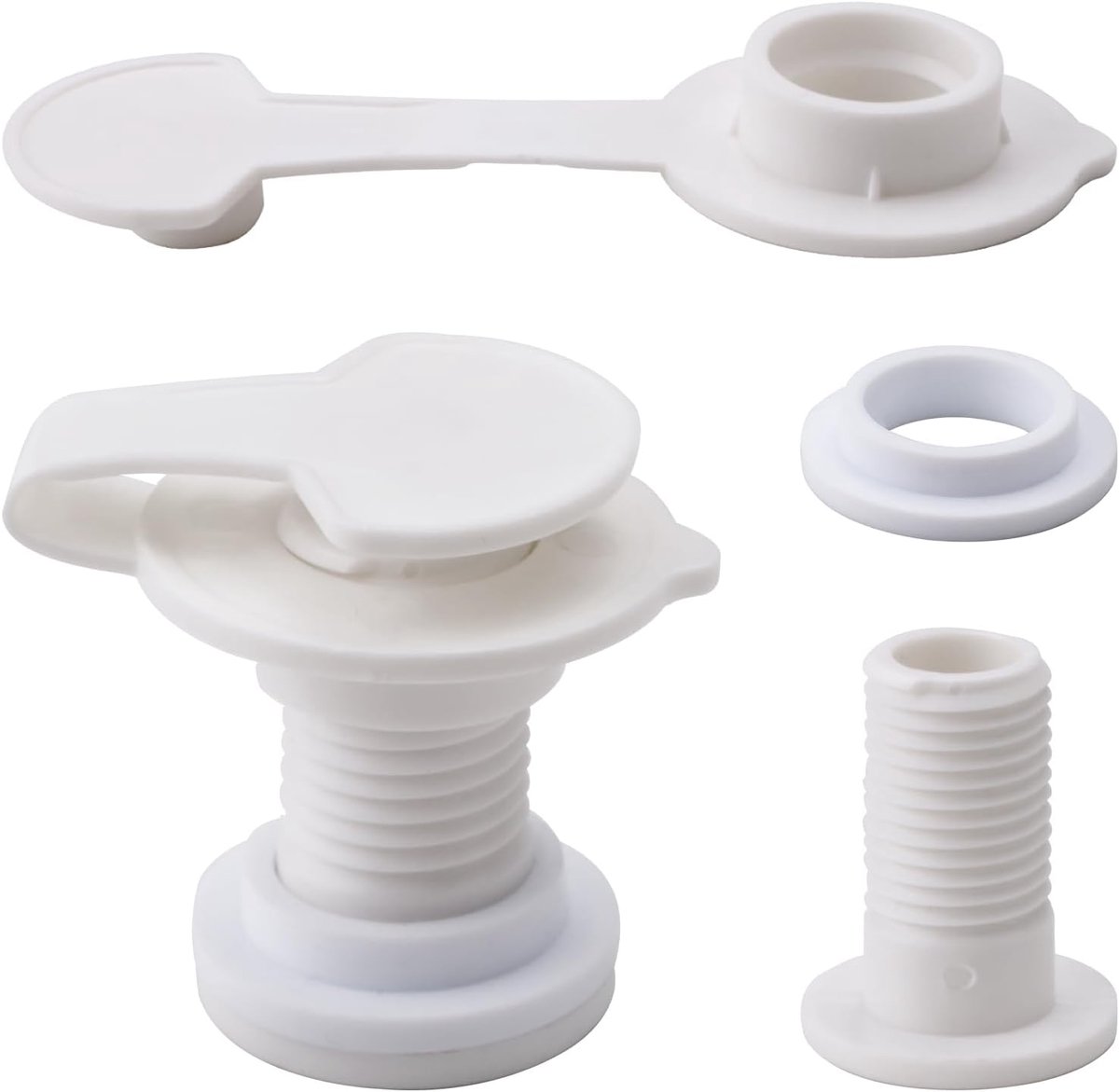 2 stuks 1,5 inch/3,98 cm schachtlengte koeler afvoerplug kit onderdelen, kunststof koelstekker vervanging met - ShopVlot