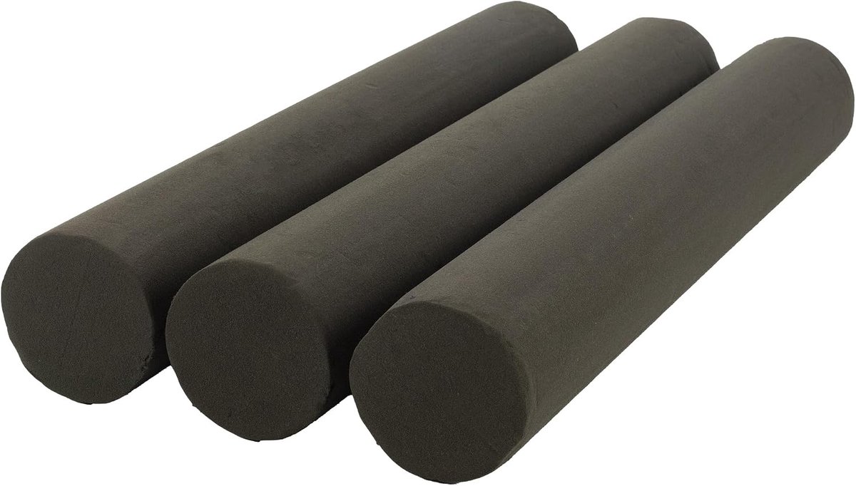 OASIS® BLACK IDEAL cylinder rod, Designer's Collection - height 55 cm - diameter 8 cm - 3 pieces - ShopVlot