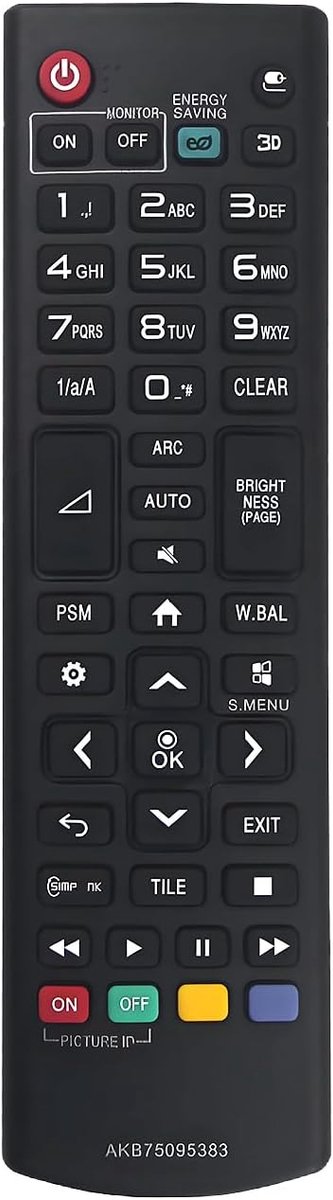 AKB75095383 Replacement Remote Control for LG TV 55SE3KE 49SE3KE 55SM5KD 49SM5KD 65SM5KD 43SM3D 49SM3D 55SM3D 43SM5D - ShopVlot