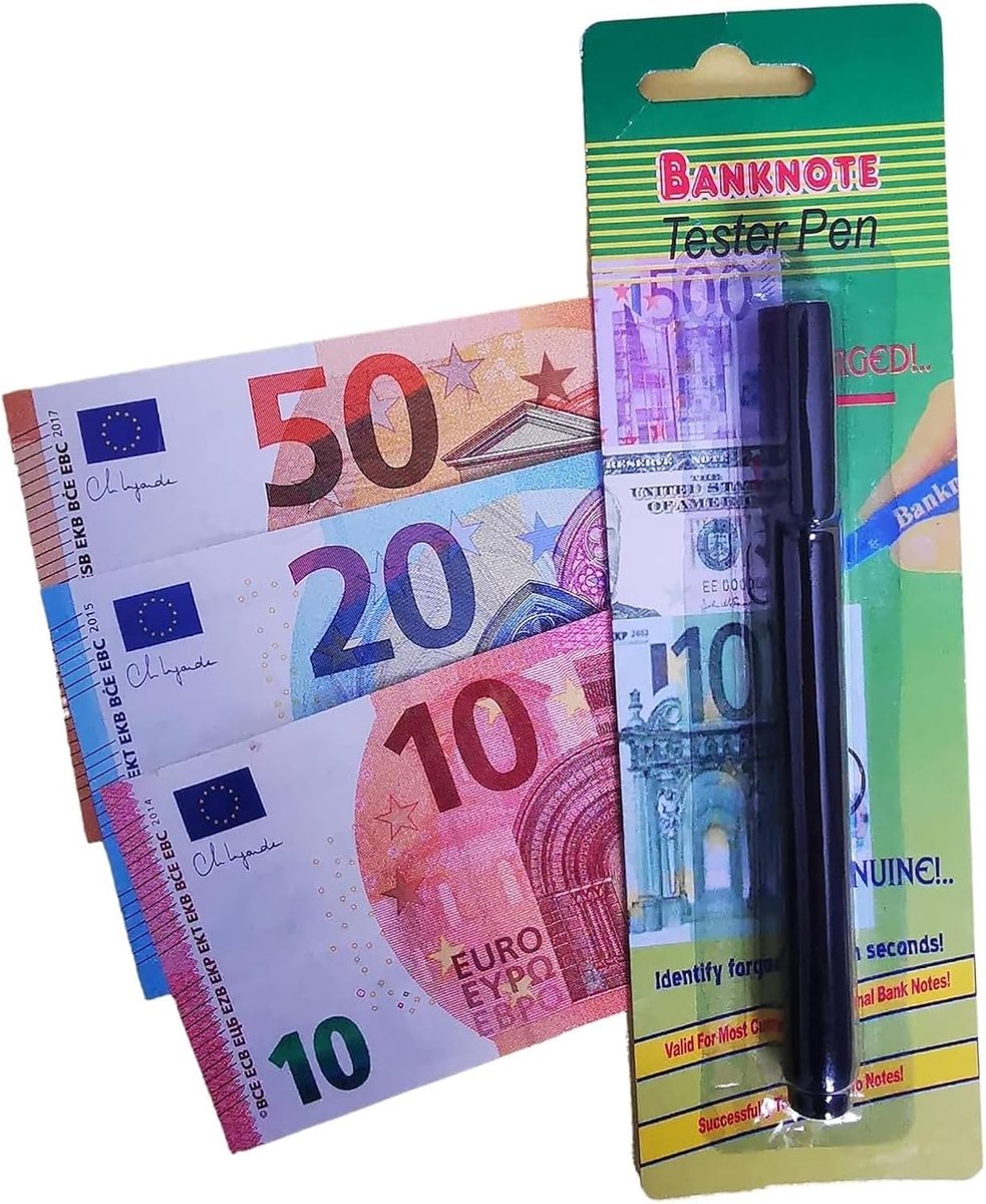 Natur'hall Banknote checker pen, counterfeit money detector, banknote check, instant detection of counterfeit money - ShopVlot