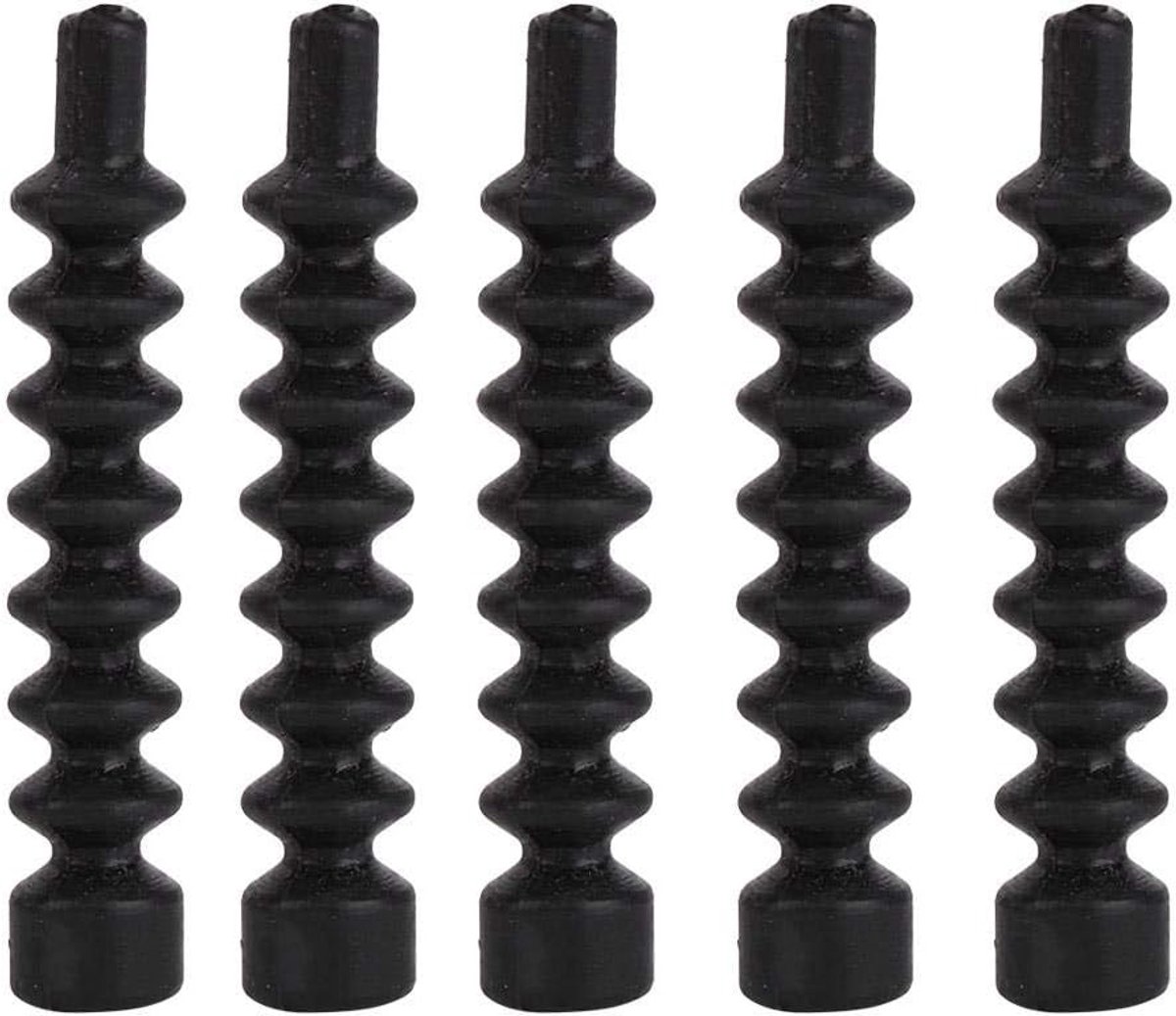 SnelShoppen - V Brake Kabel Rubber Beschermhoes Vervanging Zwart - Hoogwaardige Waterdichte Rubber - Voor Curved Arm Mountainbike Remmen - Verhoogt Le