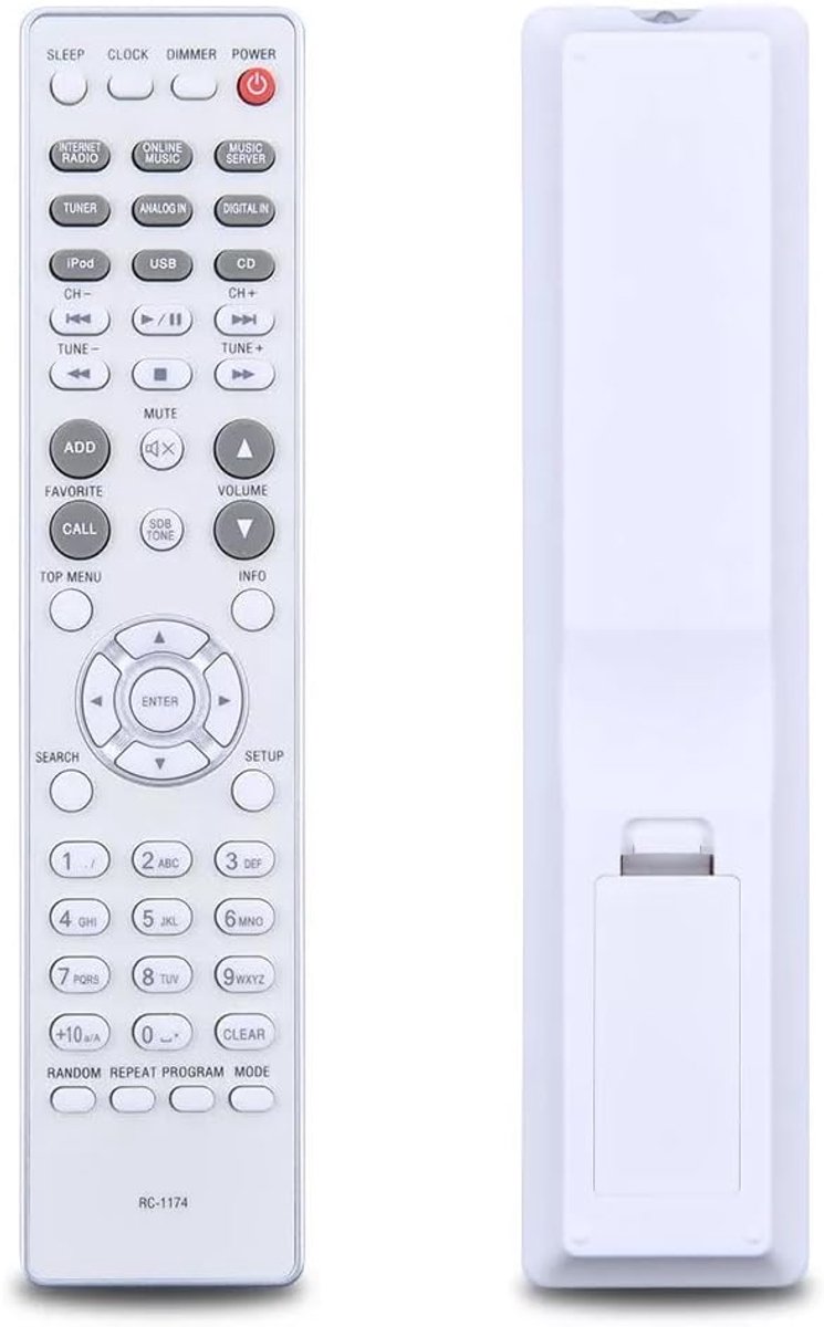 Afstandsbediening voor Denon TV - vervangend - brede compatibiliteit - eenvoudig in gebruik - ShopVlot