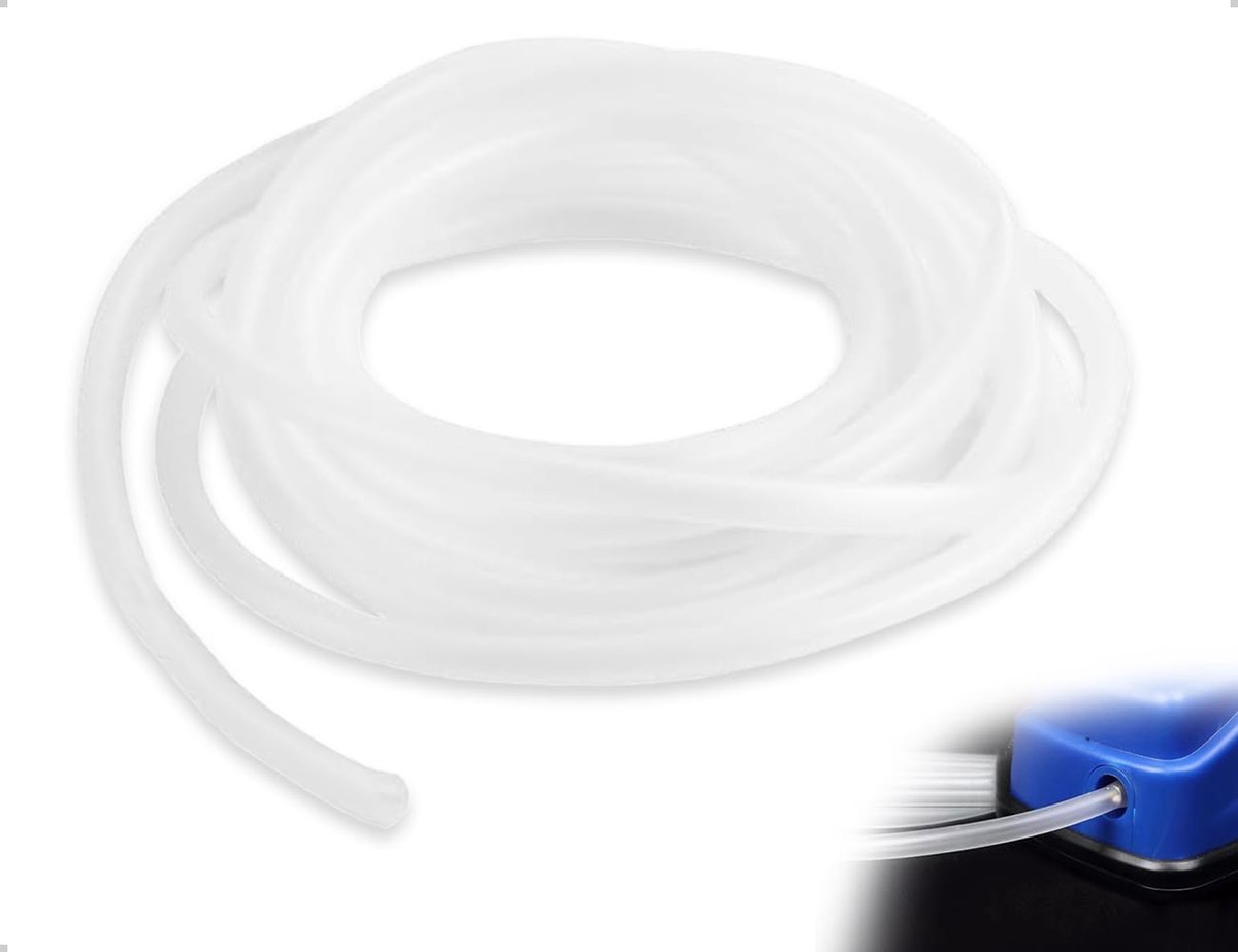 Aquarium slang 4 meter - flexibele siliconeslang - kinkbestendig - ideaal voor terrarium en vijver - ShopVlot
