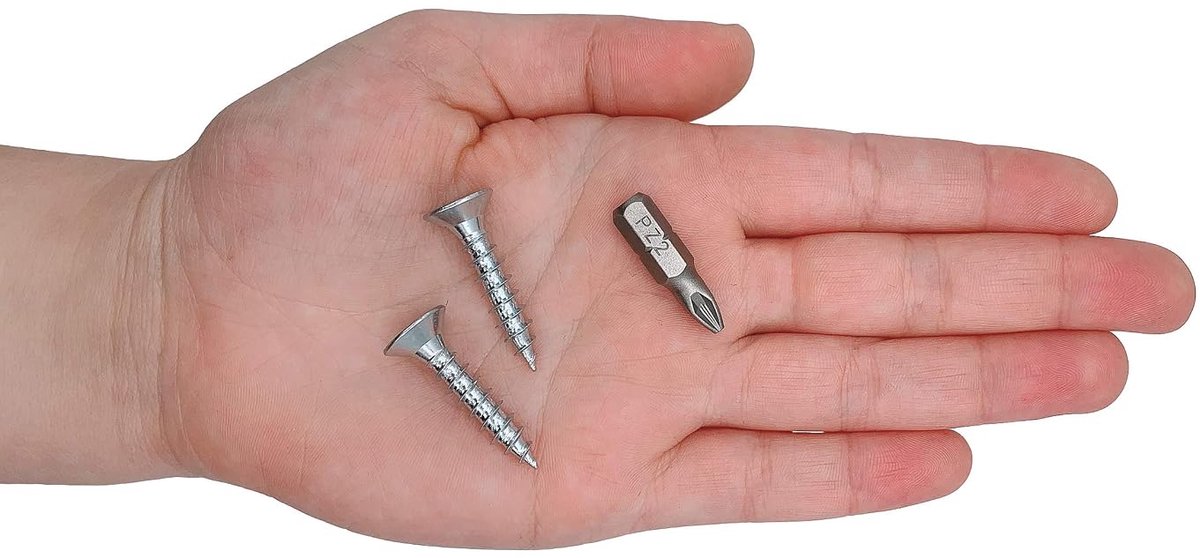 Houtschroeven 6 x 30 mm - gegalvaniseerd staal - verzonken kop - sterke grip op hout - ShopVlot