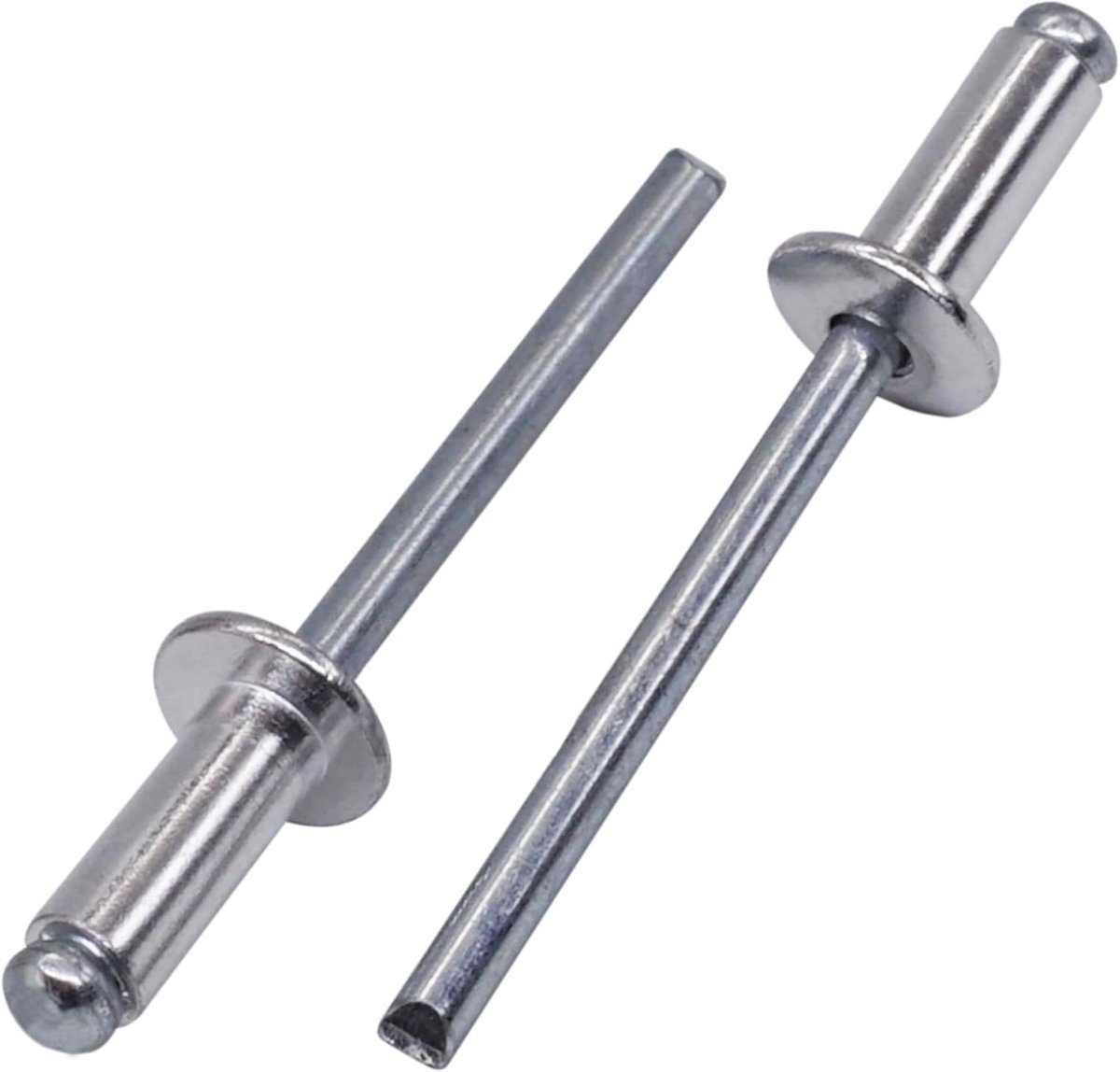 Blindrivetten 5 x 12 mm - Aluminium met staal mandrel - Dome kop - Ideaal voor onbereikbare plaatsen - ShopVlot
