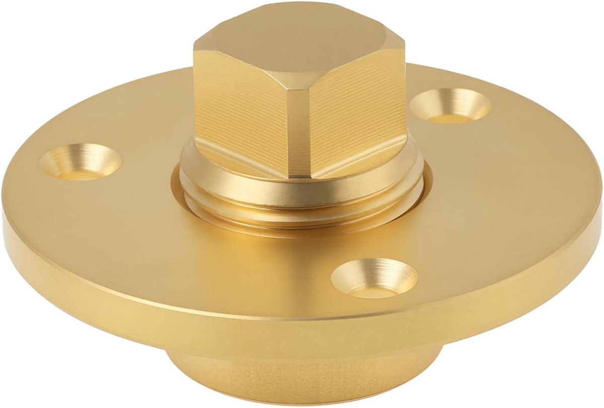 Afvoerstopper boot 2,5 cm - messing - compatibel met boten en kano's - voorkomt waterinloop - ShopVlot