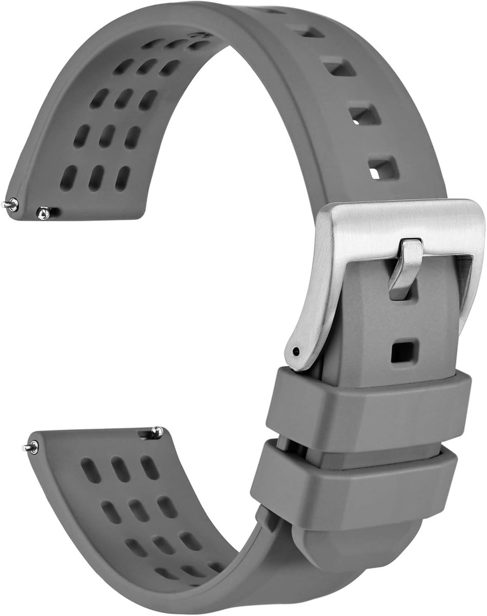 Horlogeband 18-24 mm - FKM rubber - Snelsluiting - Sportief en duurzaam - ShopVlot