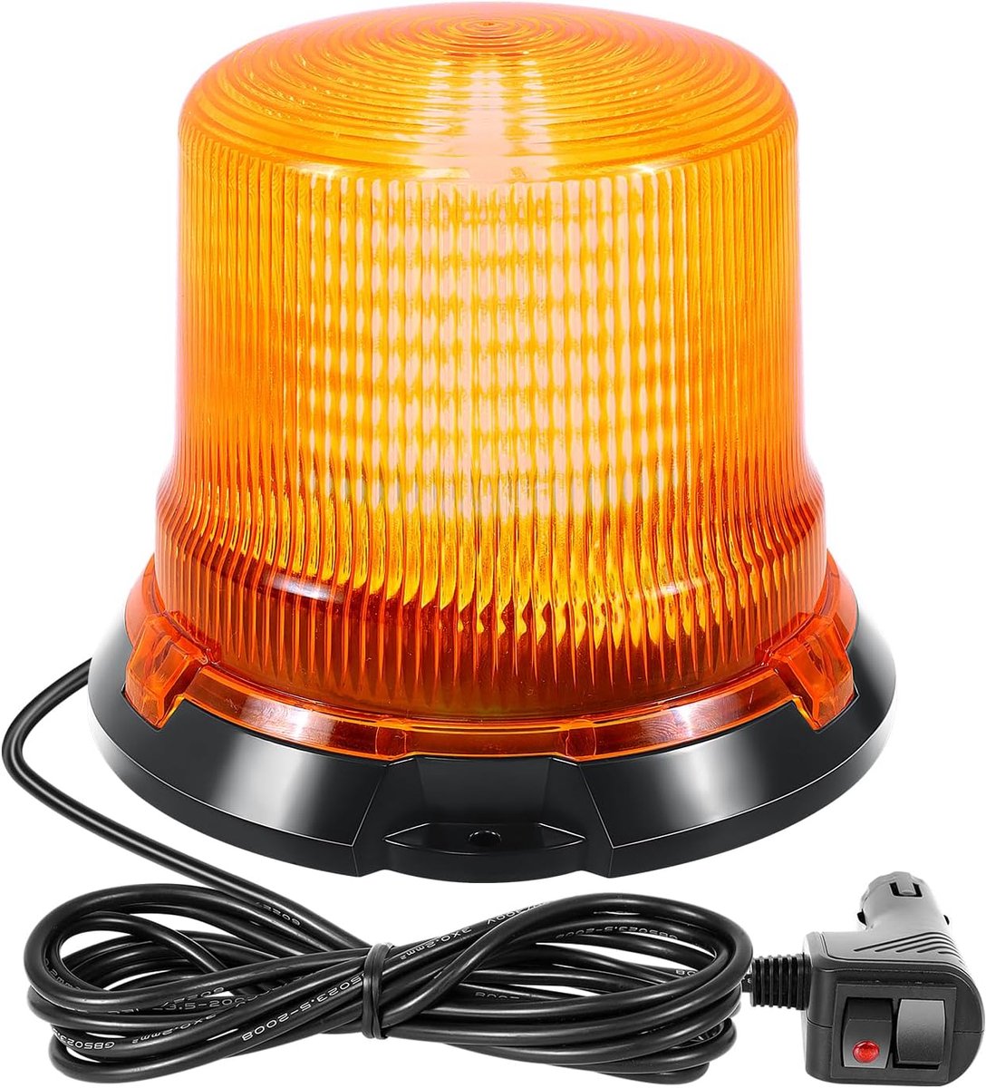 Flitslamp LED 5,5 inch - 90 LED Amber - Magnetisch - Voor off-road voertuigen - ShopVlot