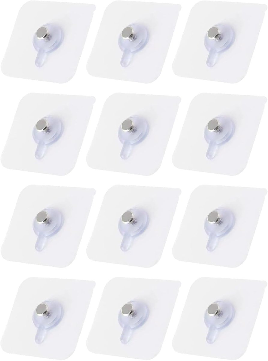 Foto haken zelfklevend 50 stuks - transparant - geen boren nodig - perfecte ophangoplossing voor foto's - ShopVlot