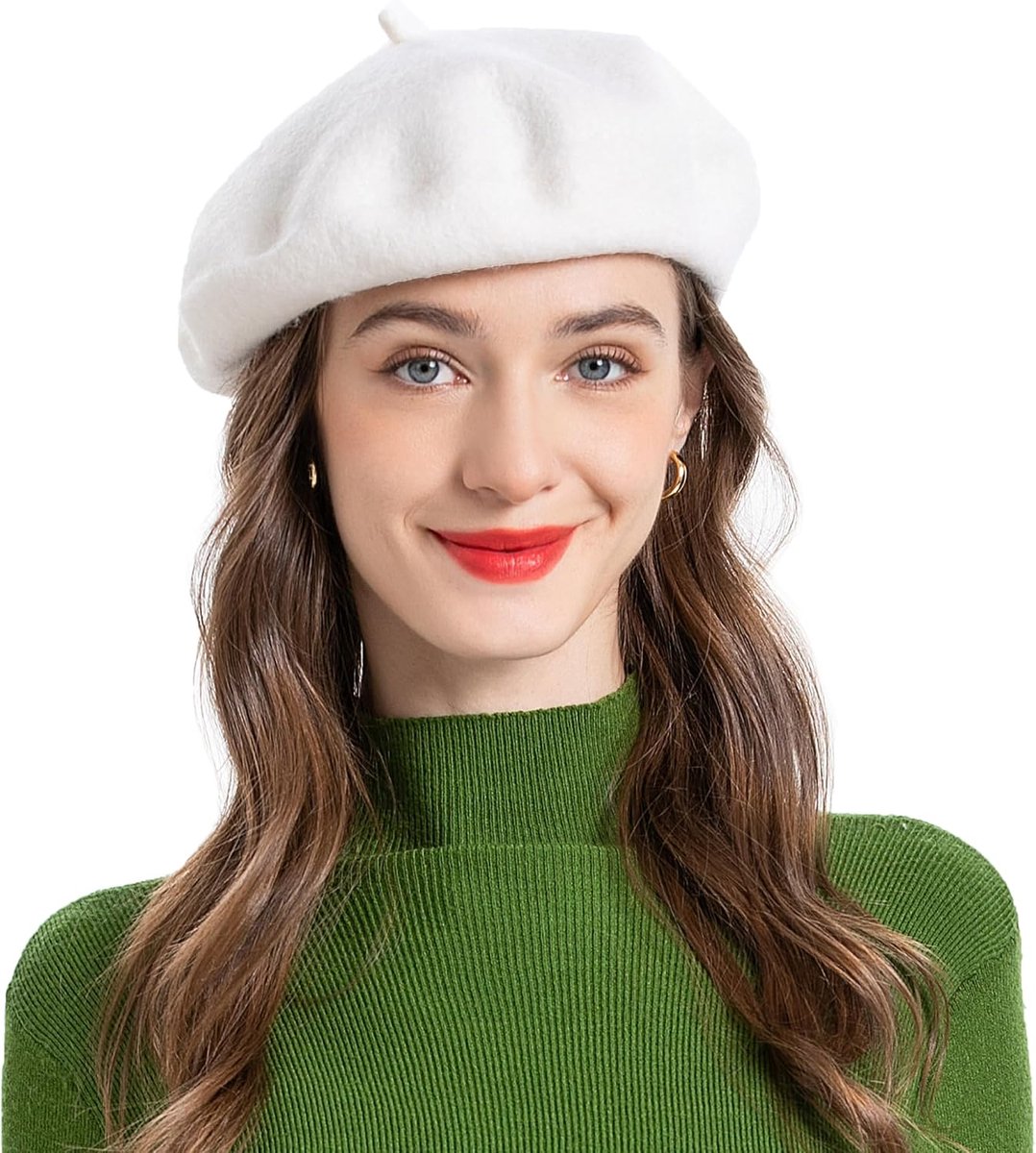 Beret dames - Pure wit - Klassieke Franse stijl - Perfect voor elke outfit - ShopVlot