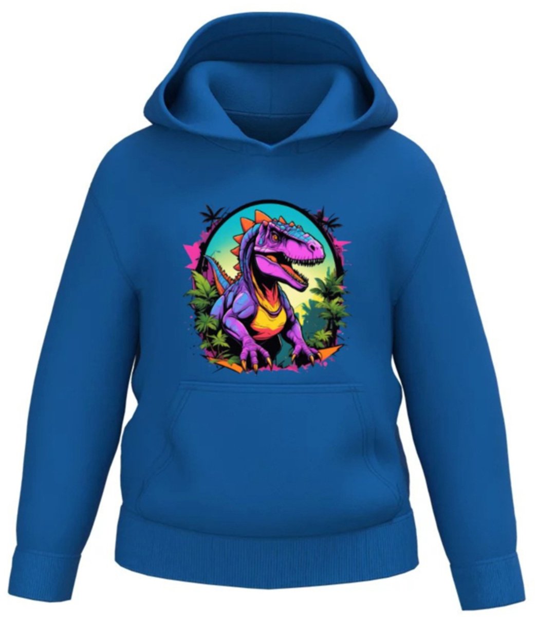 Hoodie met t-rex - Zwart - 146/152