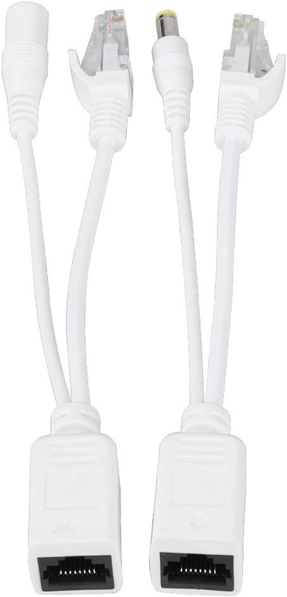 PoE Injector en Splitter - 10 paar - RJ45 Kabel - Betrouwbare stroomvoorziening voor IP camera's - ShopVlot