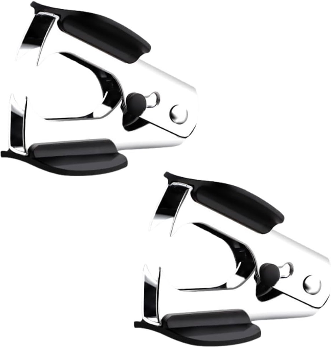 draagbare nietjesverwijderaar 2 stuks - metaal - ergonomisch antislip design - verwijdert gemakkelijk nietjes - ShopVlot